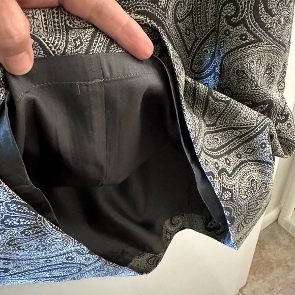 Austin Reed Vtg 90’s Sheath Paisley Mid Length Dress-Black/grey-Classic Design - Picture 9 of 9